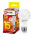 6784  Лампа светодиодная  LED-A60-VC 15Вт 230В Е27 3000К 1350Лм IN HOME (10/100)